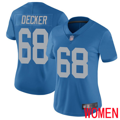 Detroit Lions Limited Blue Women Taylor Decker Alternate Jersey NFL Football 68 Vapor Untouchable